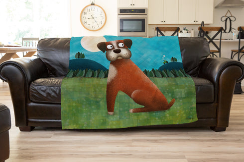 Boxer Art Throw
